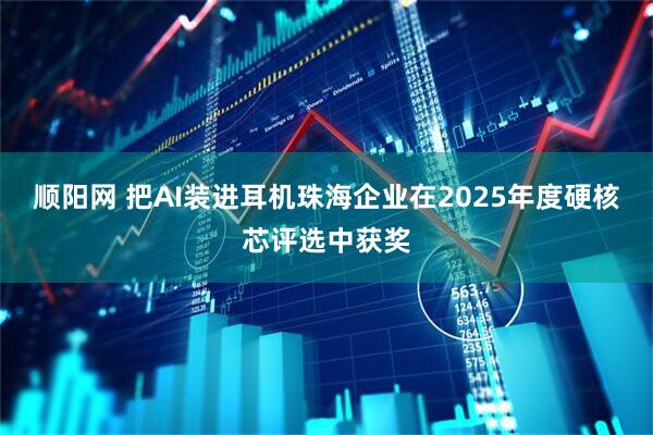 顺阳网 把AI装进耳机珠海企业在2025年度硬核芯评选中获奖