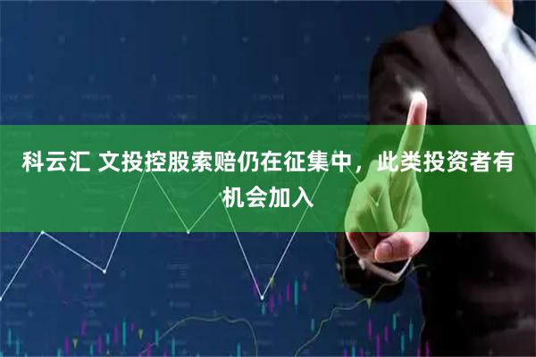 科云汇 文投控股索赔仍在征集中，此类投资者有机会加入
