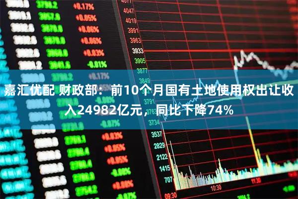 嘉汇优配 财政部：前10个月国有土地使用权出让收入24982亿元，同比下降74%